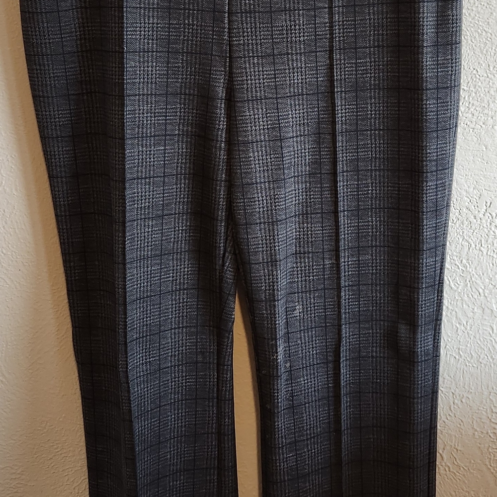 Women's Gray Plaid Pants